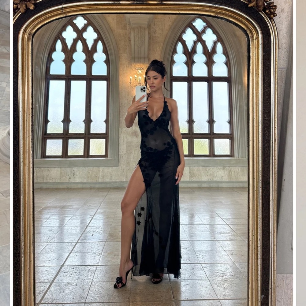 Cherie Marcia Halter Maxi dress
